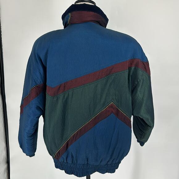 Vintage 90s Izzi Sik Coat Nylon Puffer Shiny Jacket Large Nineties M Video - Picture 2 of 10